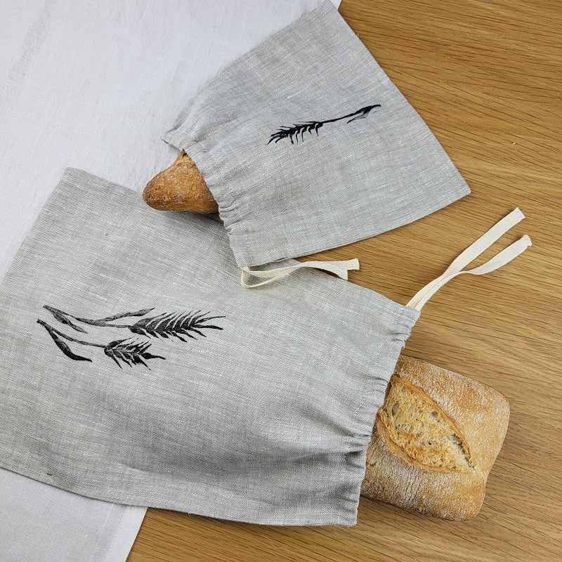 Linen bag bread