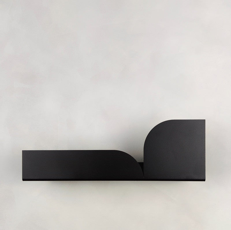 Black wall shelf BAUHAUS