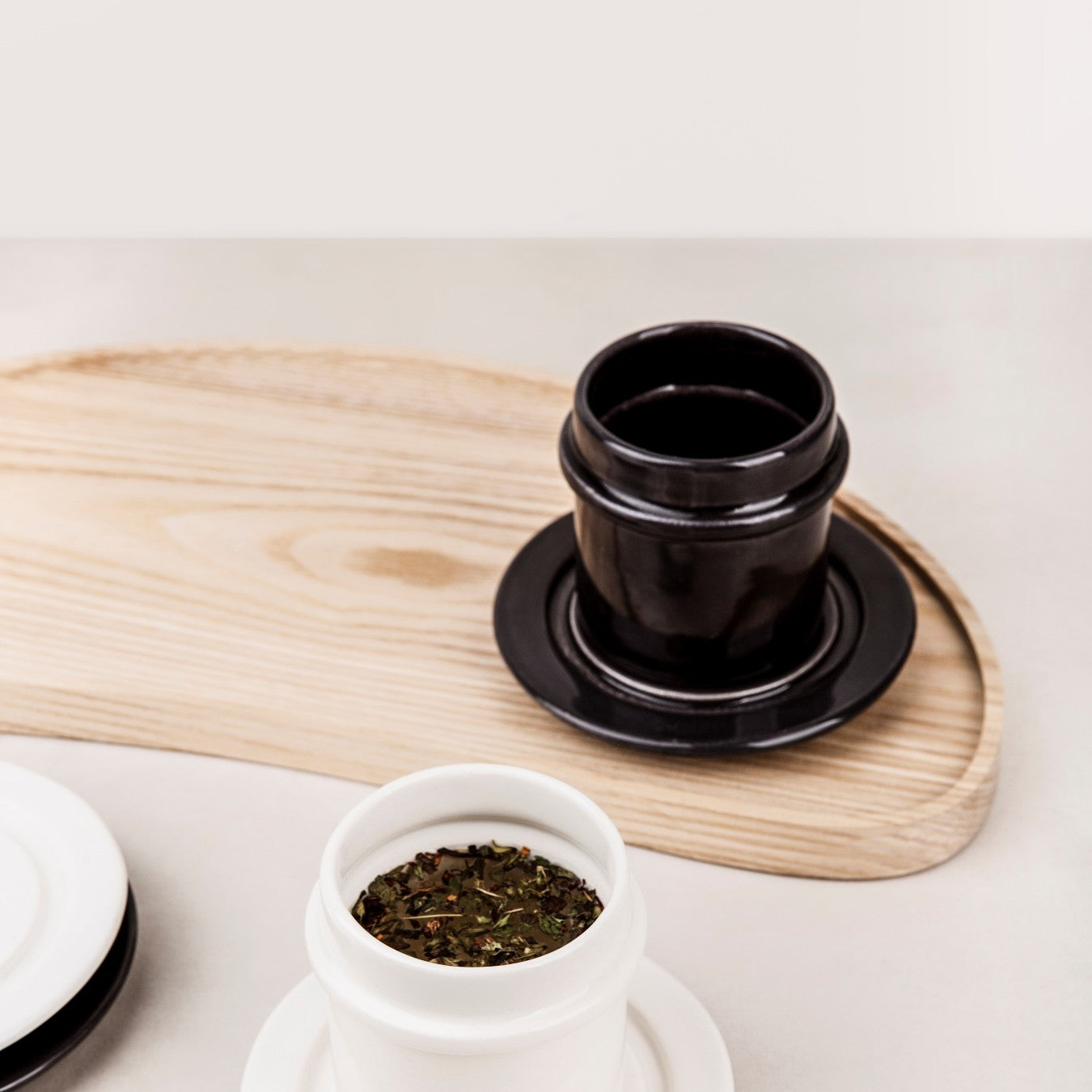 ceramic coffee cup and saucer