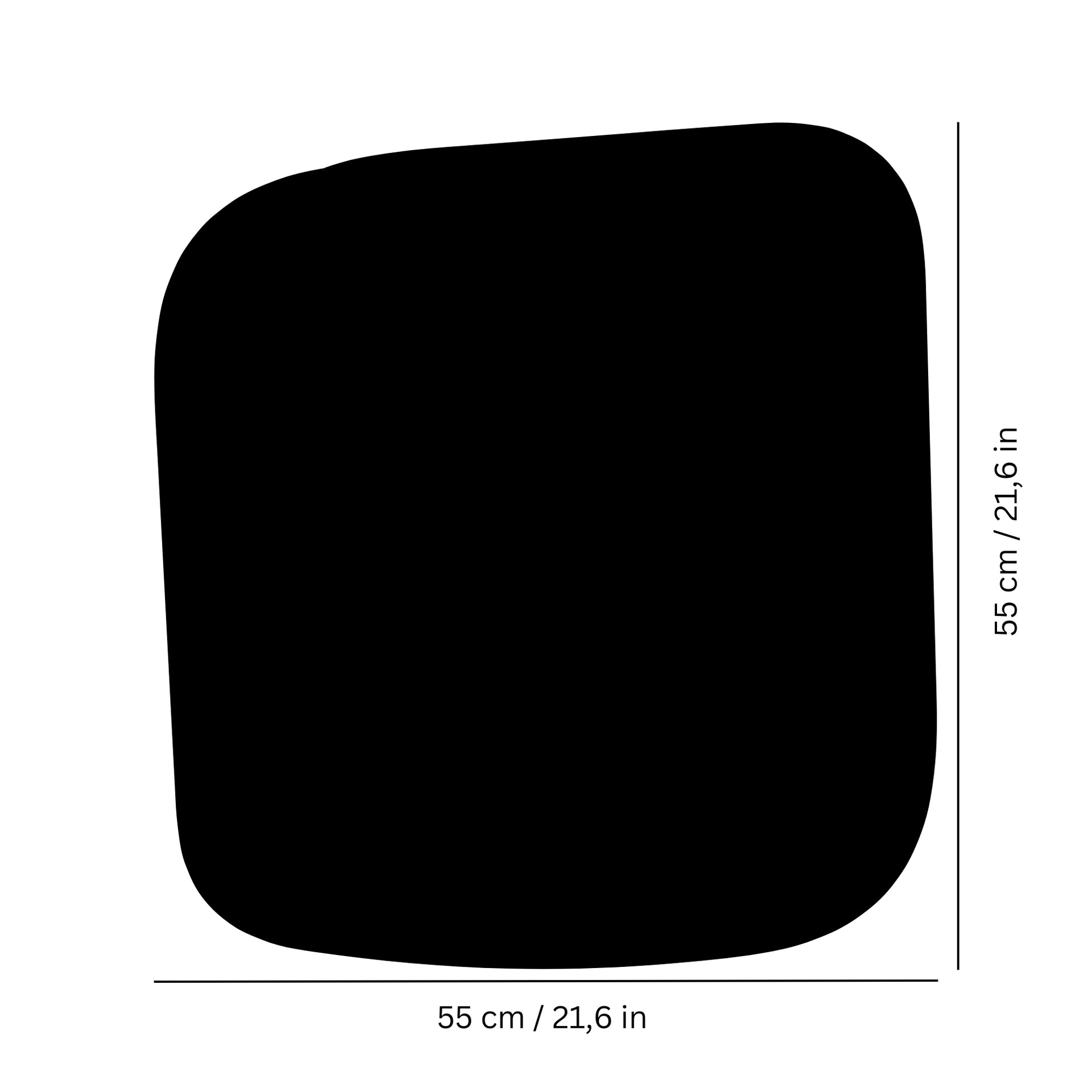 Wall mirror, grey I QUAD
