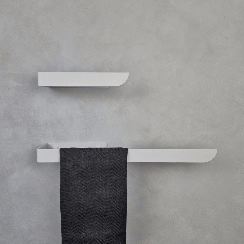 White towel rails