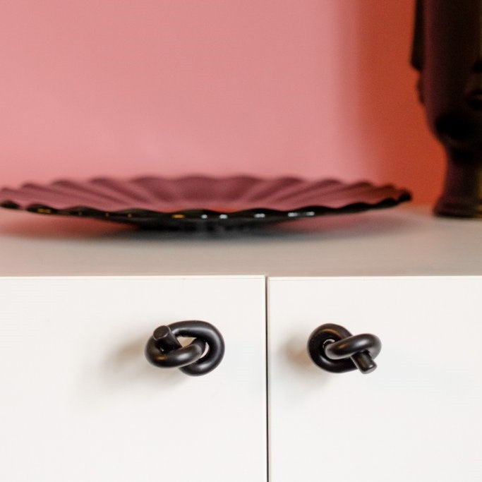 Black nautical cabinet knobs
