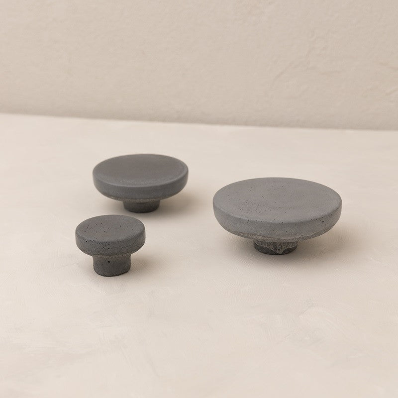 Minimalist grey knobs for furniture
