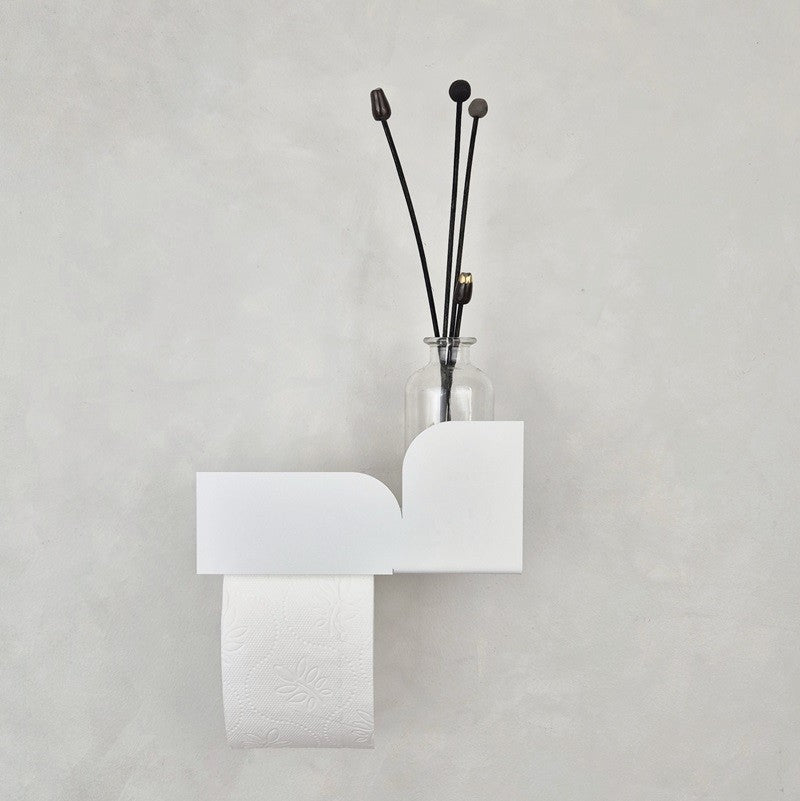 White toilet paper holder BAUHAUS