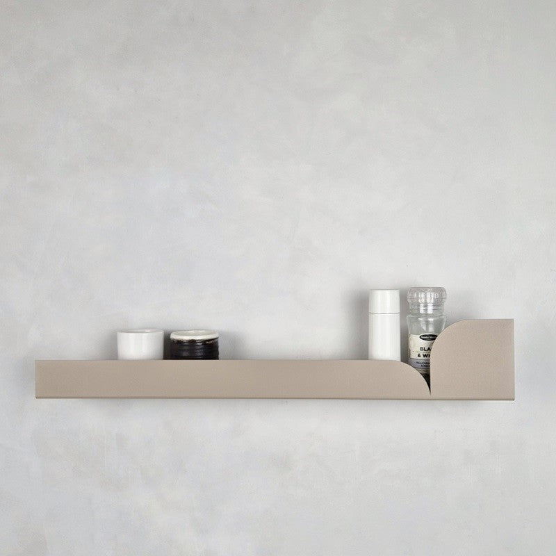 Long wall shelf for kitchen