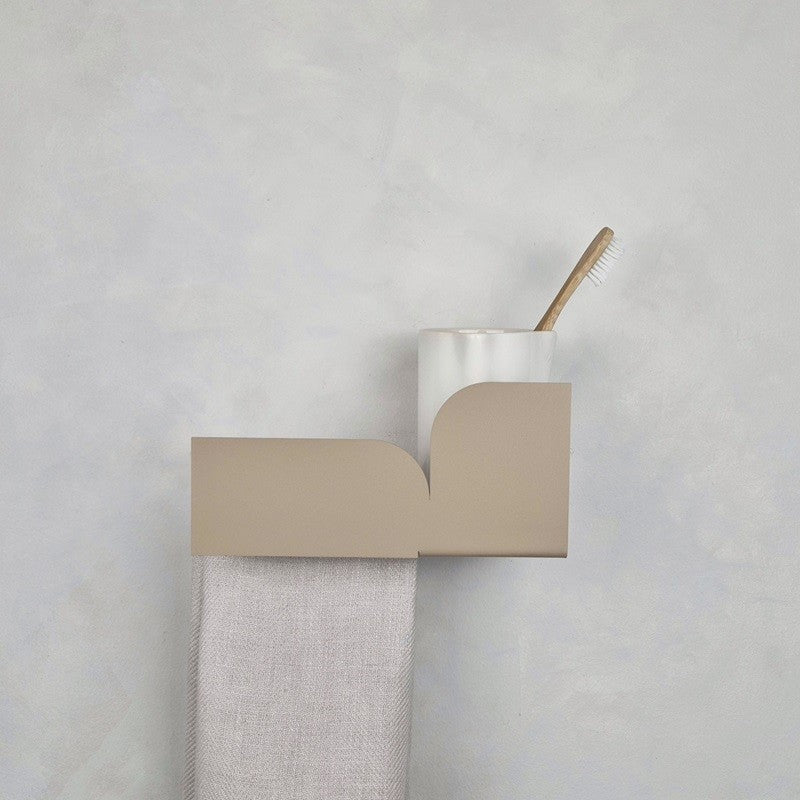Hand towel holder beige