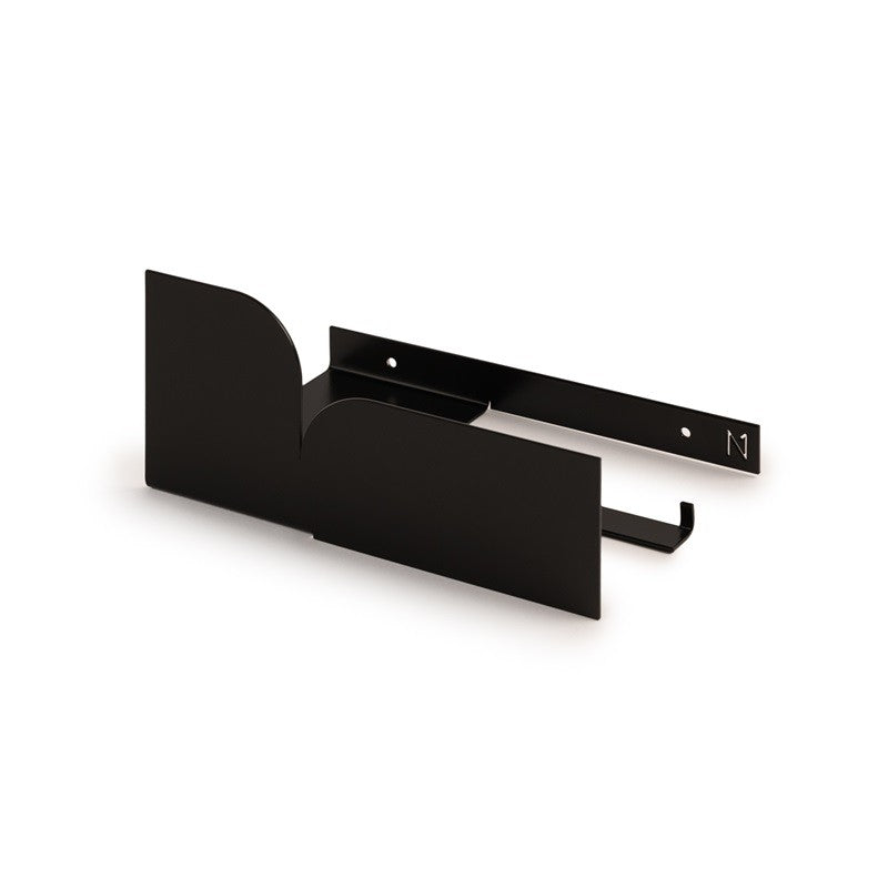 Metal hand towel holder black