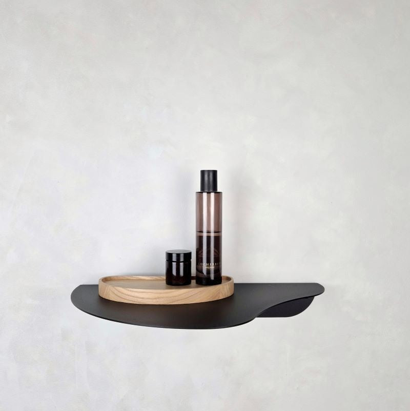 Black wall shelf