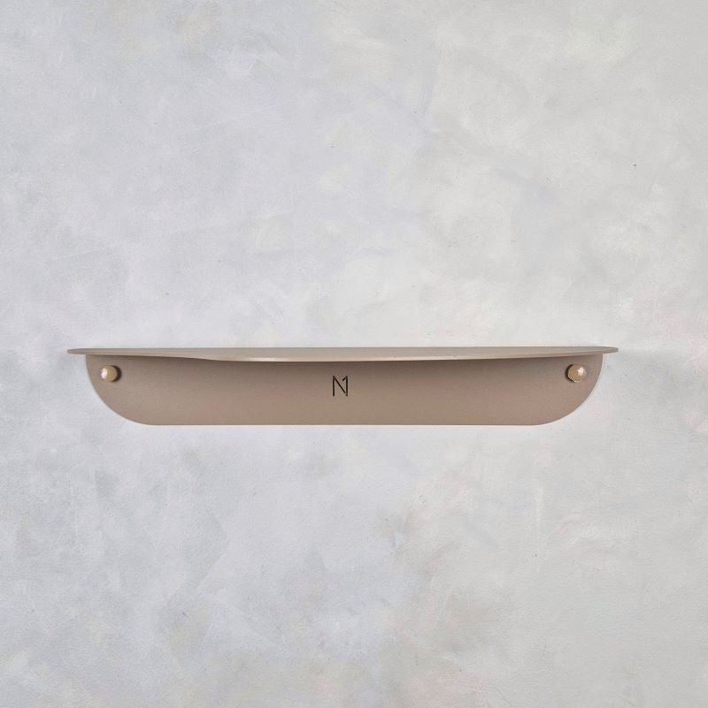 Metal wall shelf