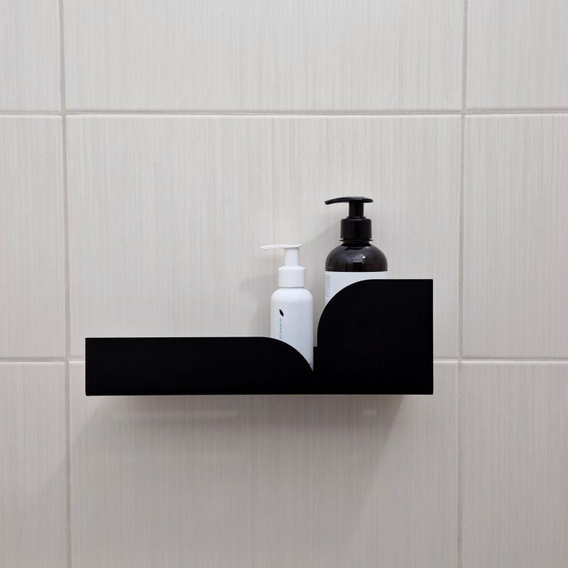Black shower shelf BAUHAUS