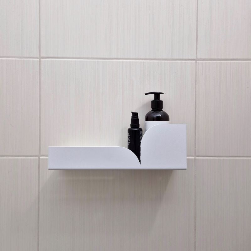 Shower shelf white