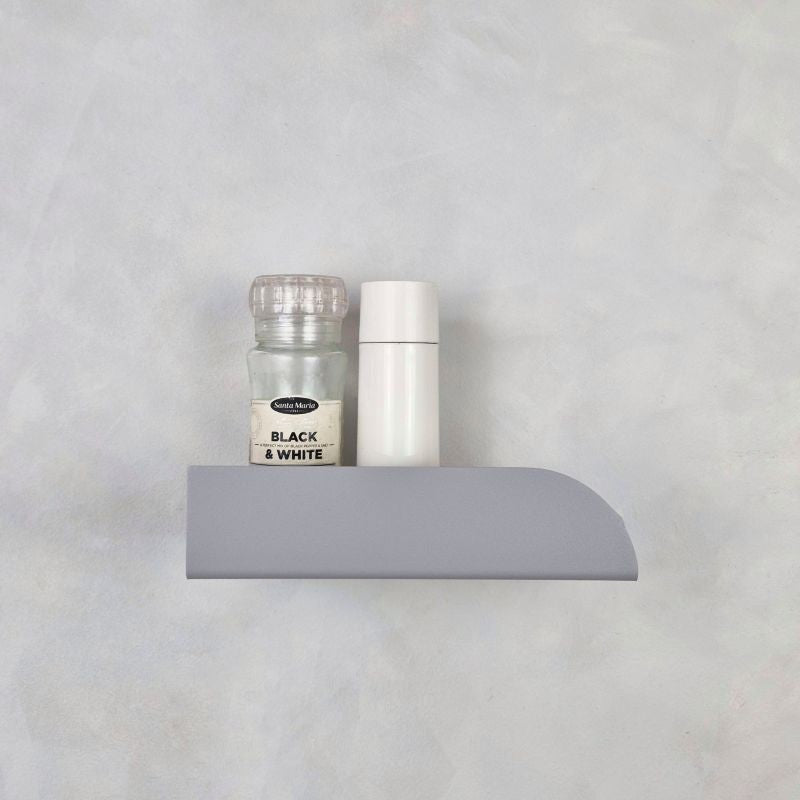 Small grey wall shelf for the kitchen