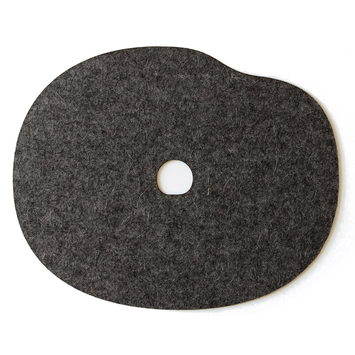 black felt placemat