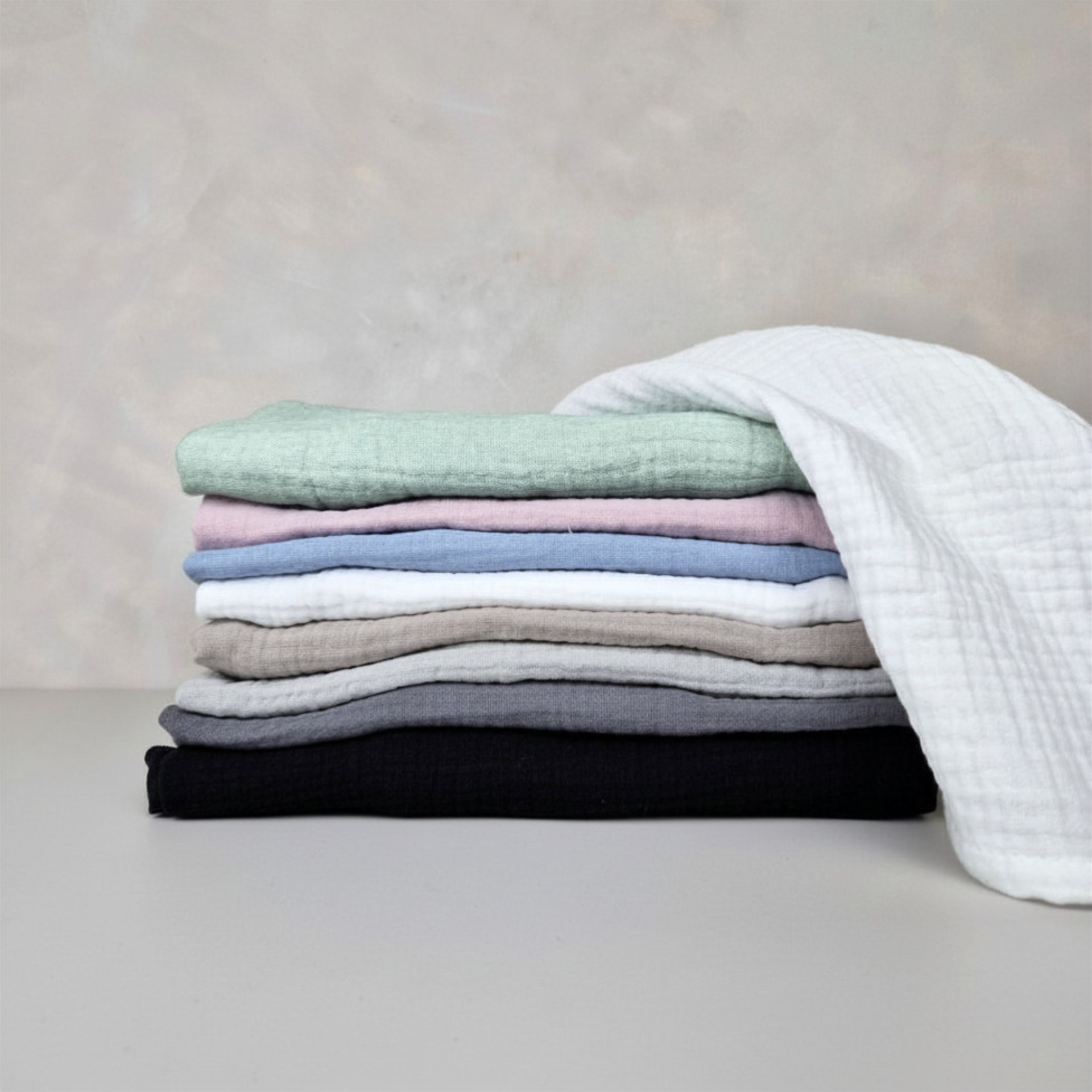 Waffle bathroom towel