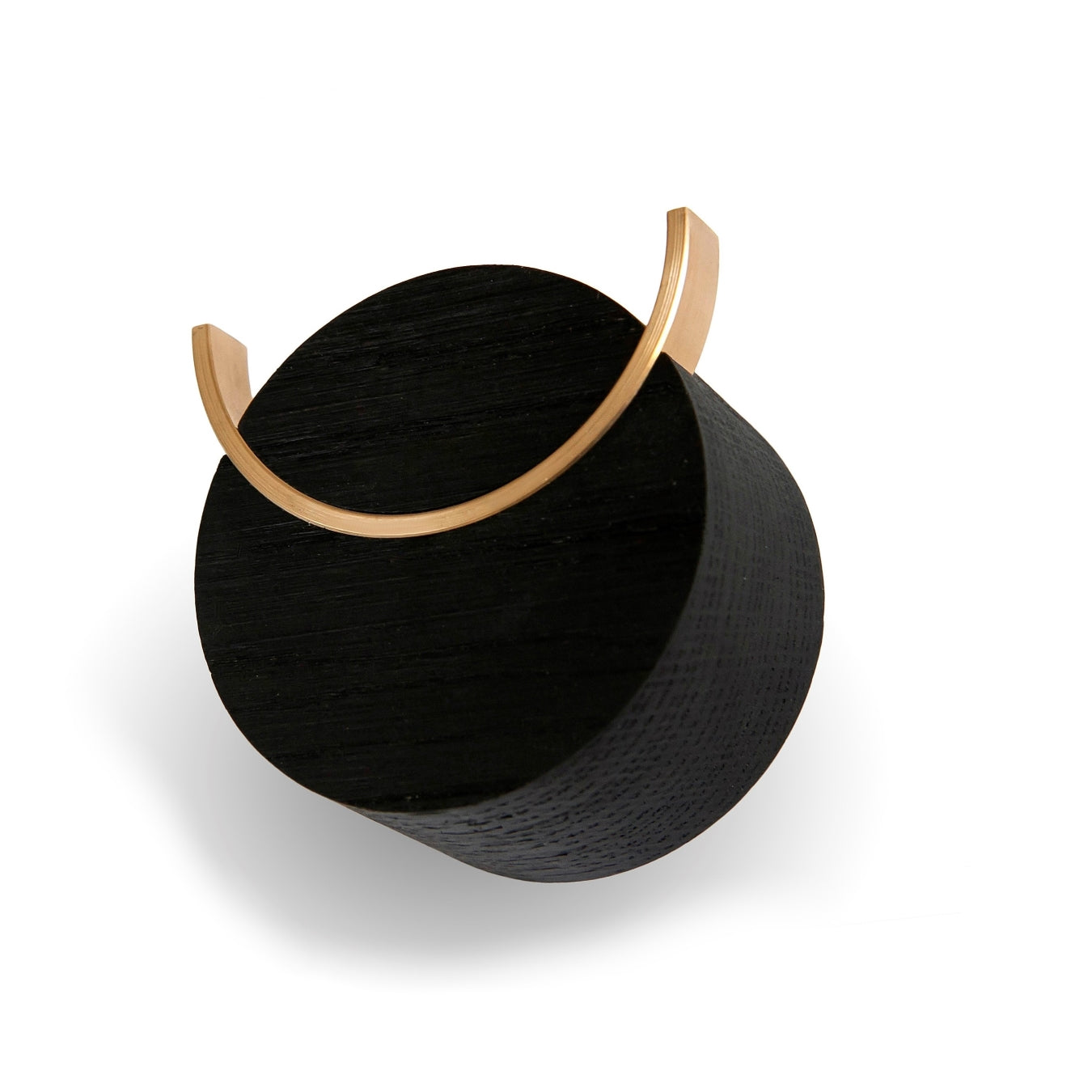 Wall hook black brass I DEER
