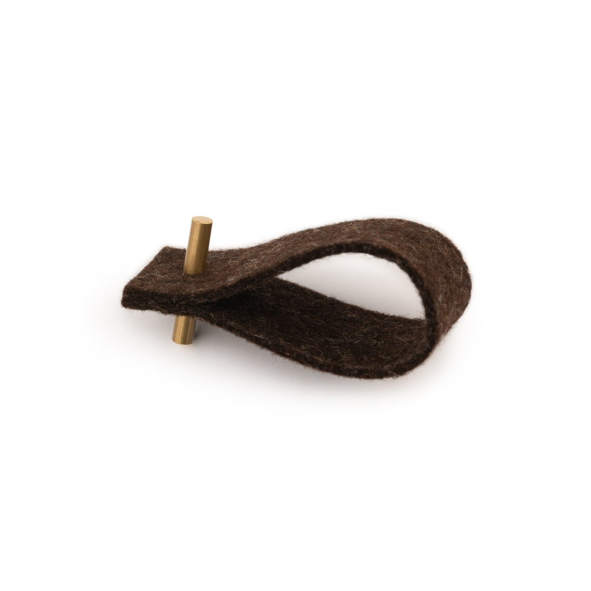 Felt napkin ring dark brown