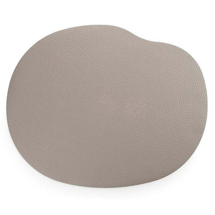 Beige leather placemat MILLSTONES