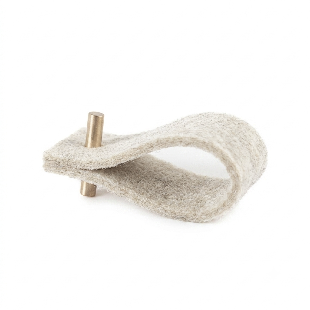 Felt napkin ring ivory